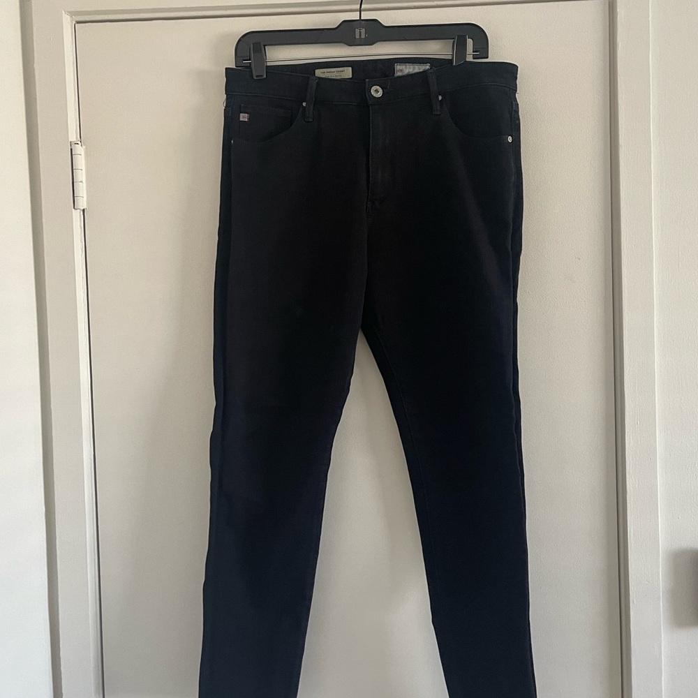 AG skinny high waisted Farrah black jeans